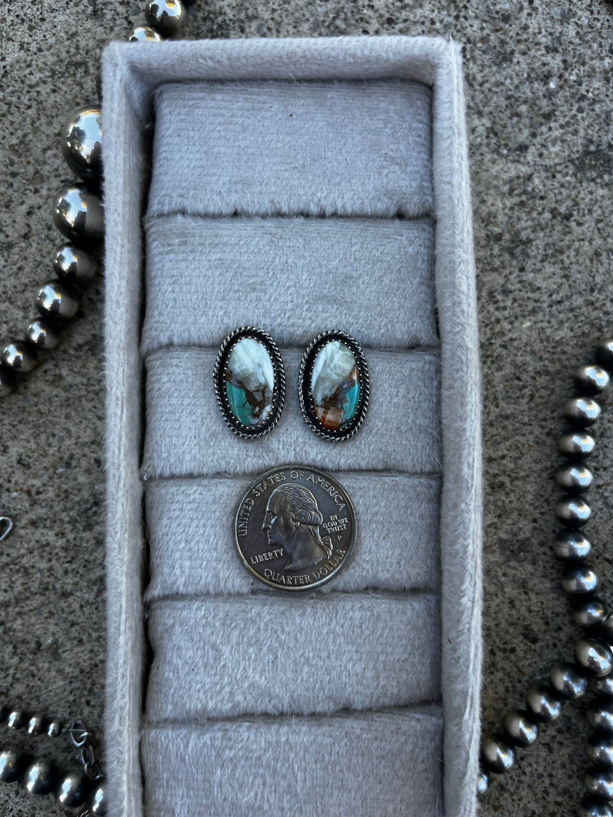 Spiny & Turquoise Studs