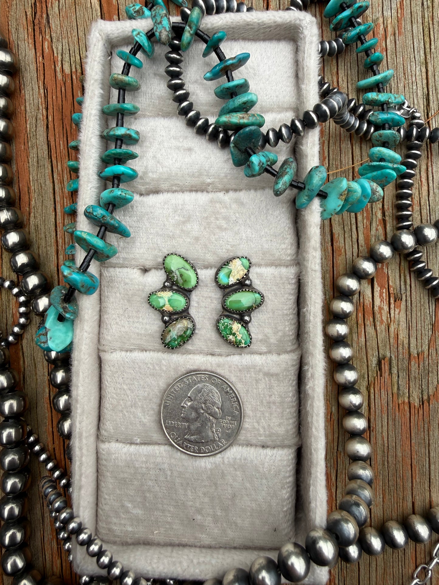 Sonoran 3-Stone Earrings