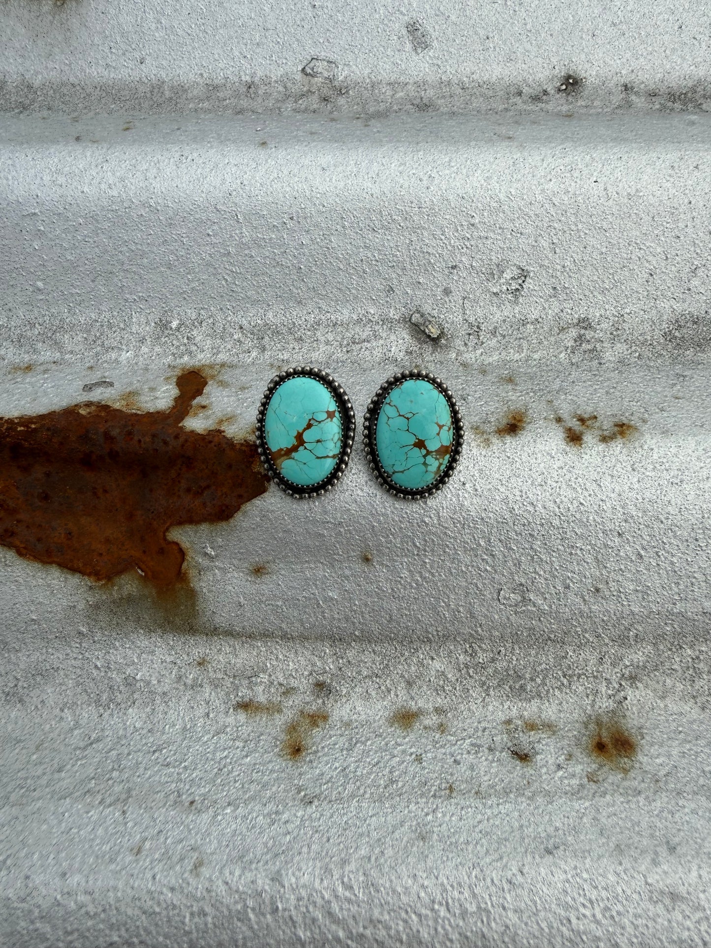 #8 Turquoise Studs