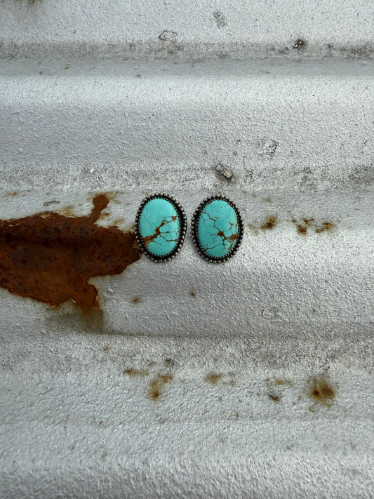 #8 Turquoise Studs