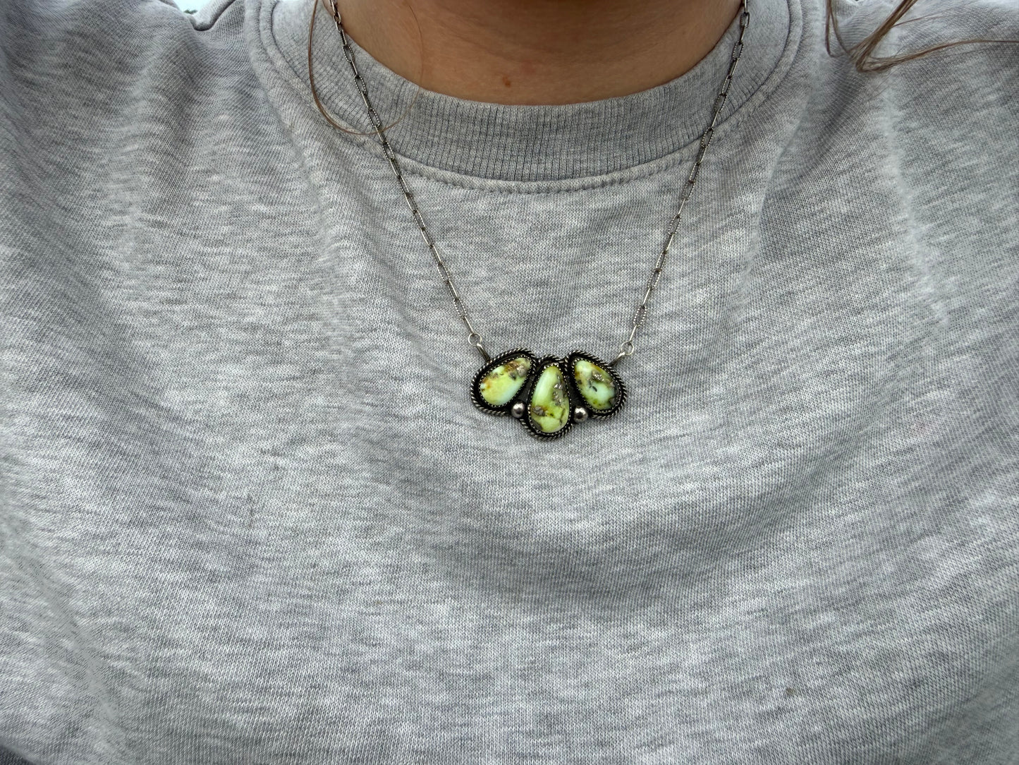 Palomino 3-Stone Necklace
