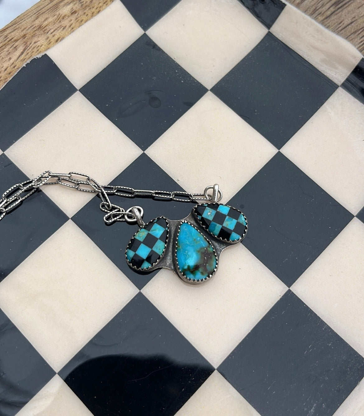 Kingman Checker Necklace