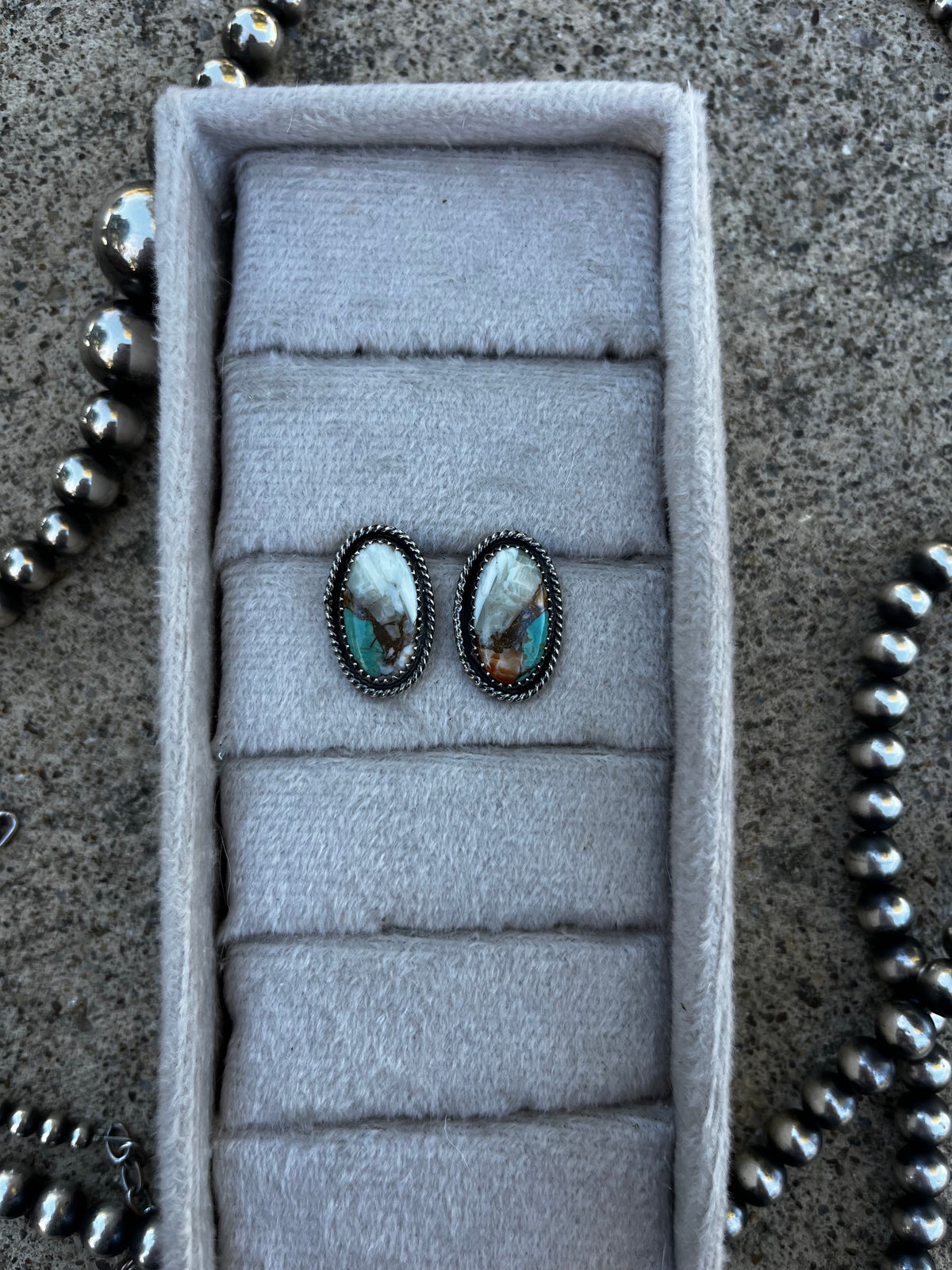 Spiny & Turquoise Studs