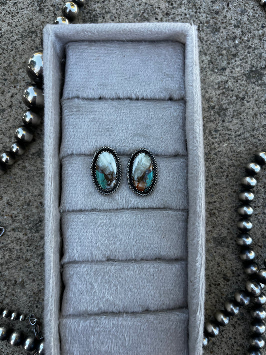 Spiny & Turquoise Studs