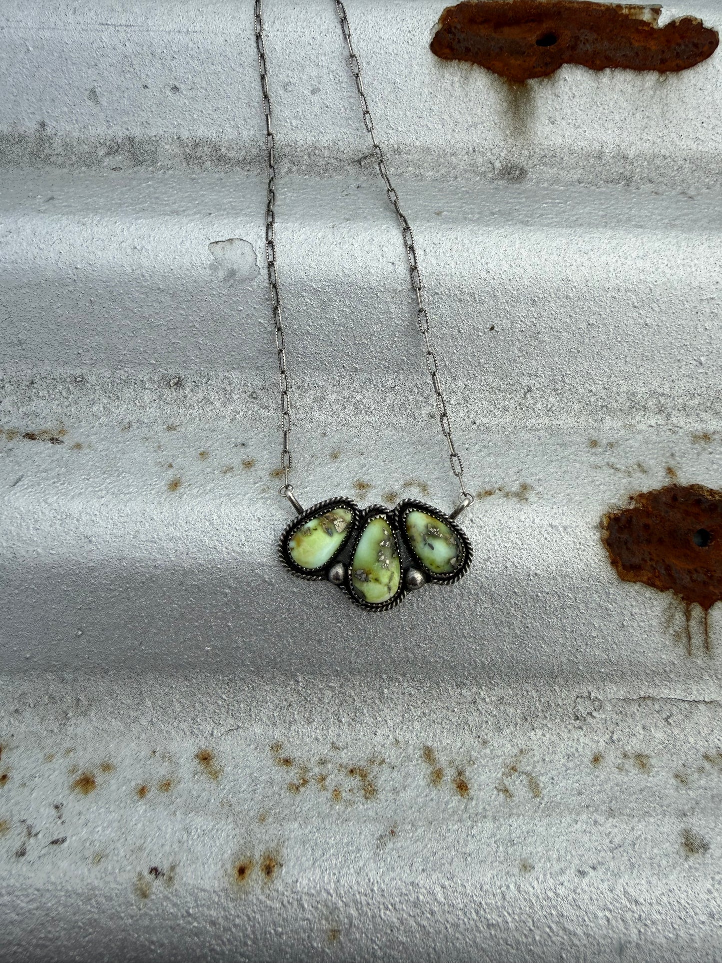 Palomino 3-Stone Necklace