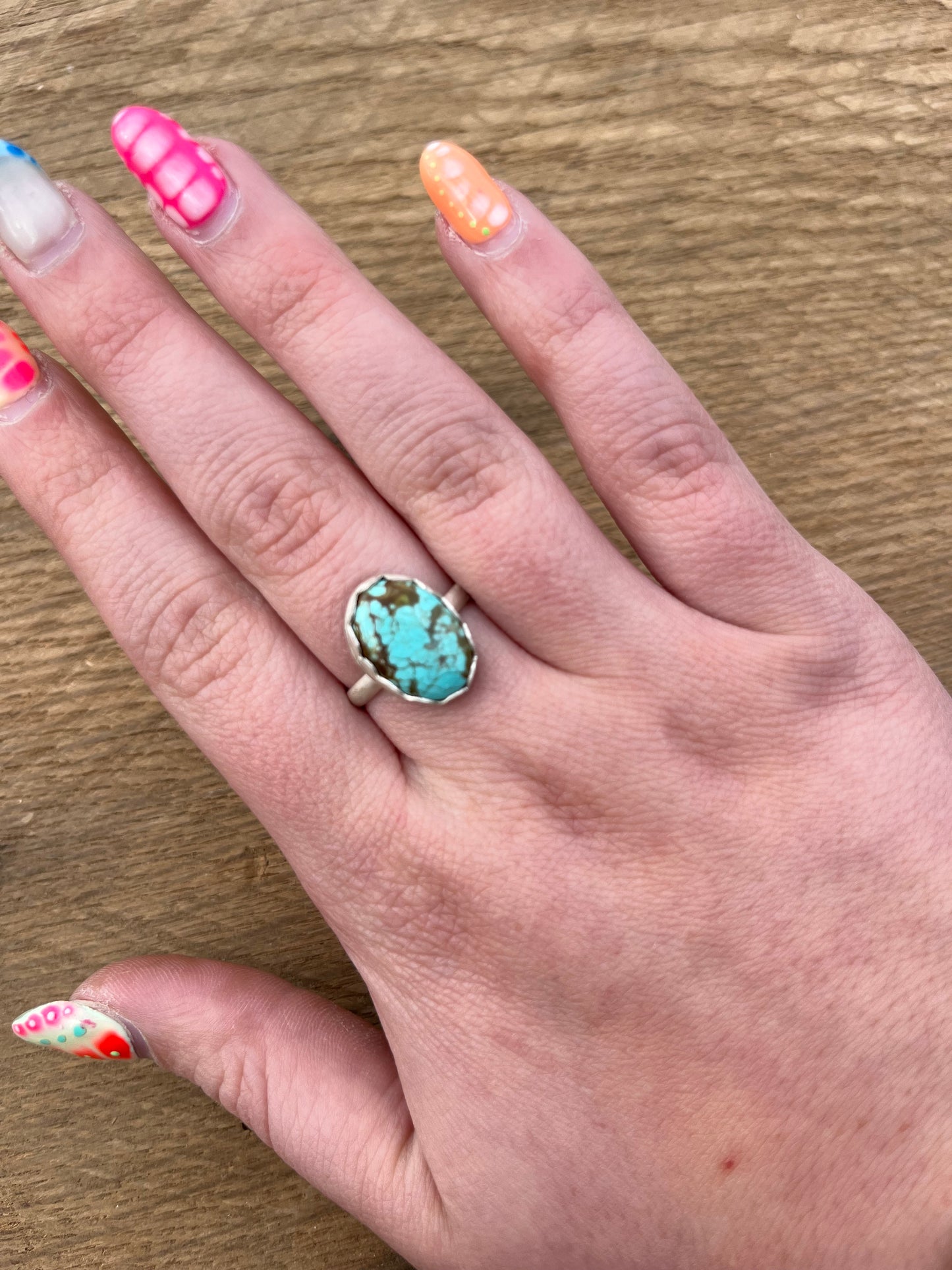 Number 8 Turquoise Ring