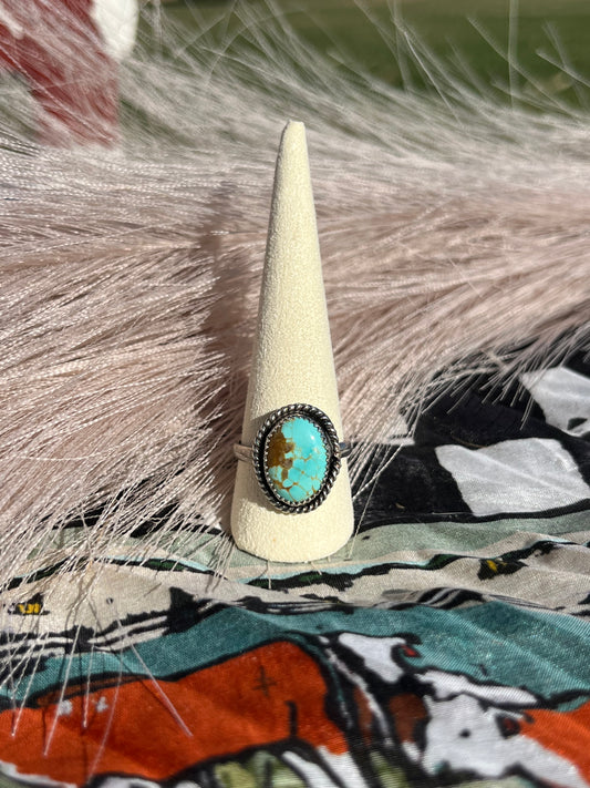 Number 8 Turquoise Ring