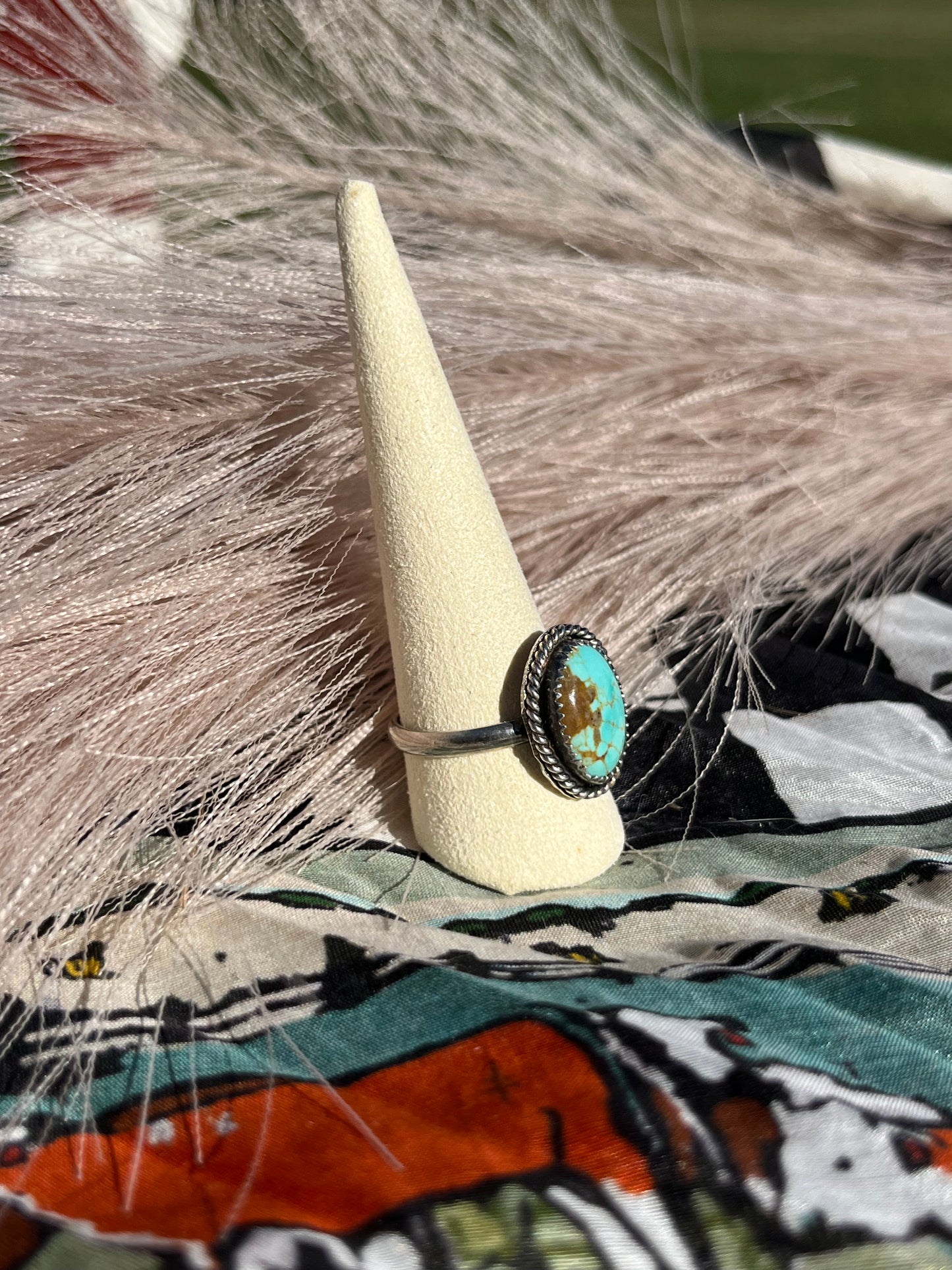 Number 8 Turquoise Ring