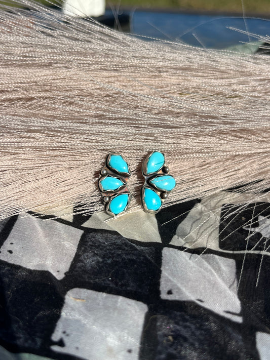 Nacozari Turquoise Cluster Earrings