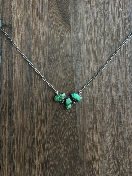 Sonoran Mountain 3-Stone Necklace