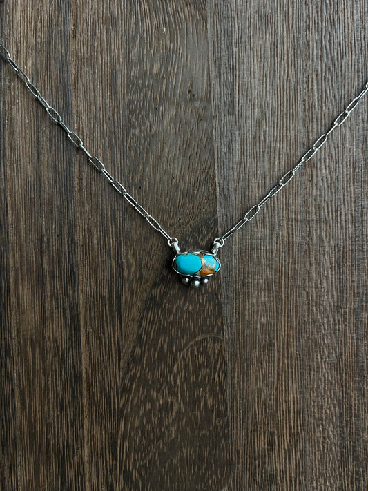 Turquoise Spiny Oyster Necklace