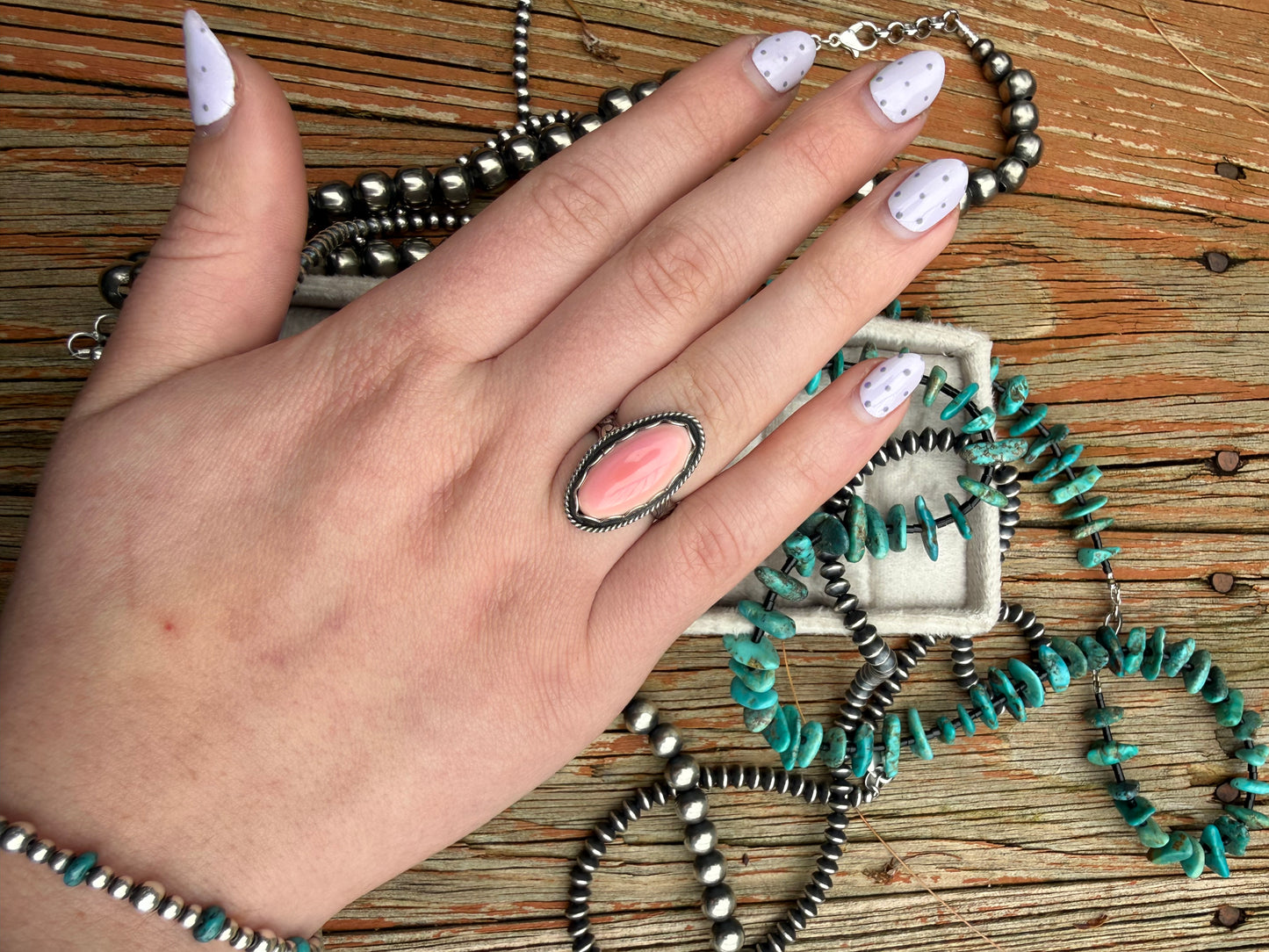 Pink Conch Ring