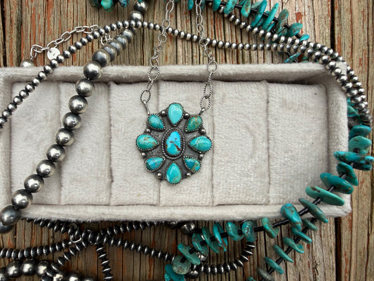 Kingman Cluster Necklace