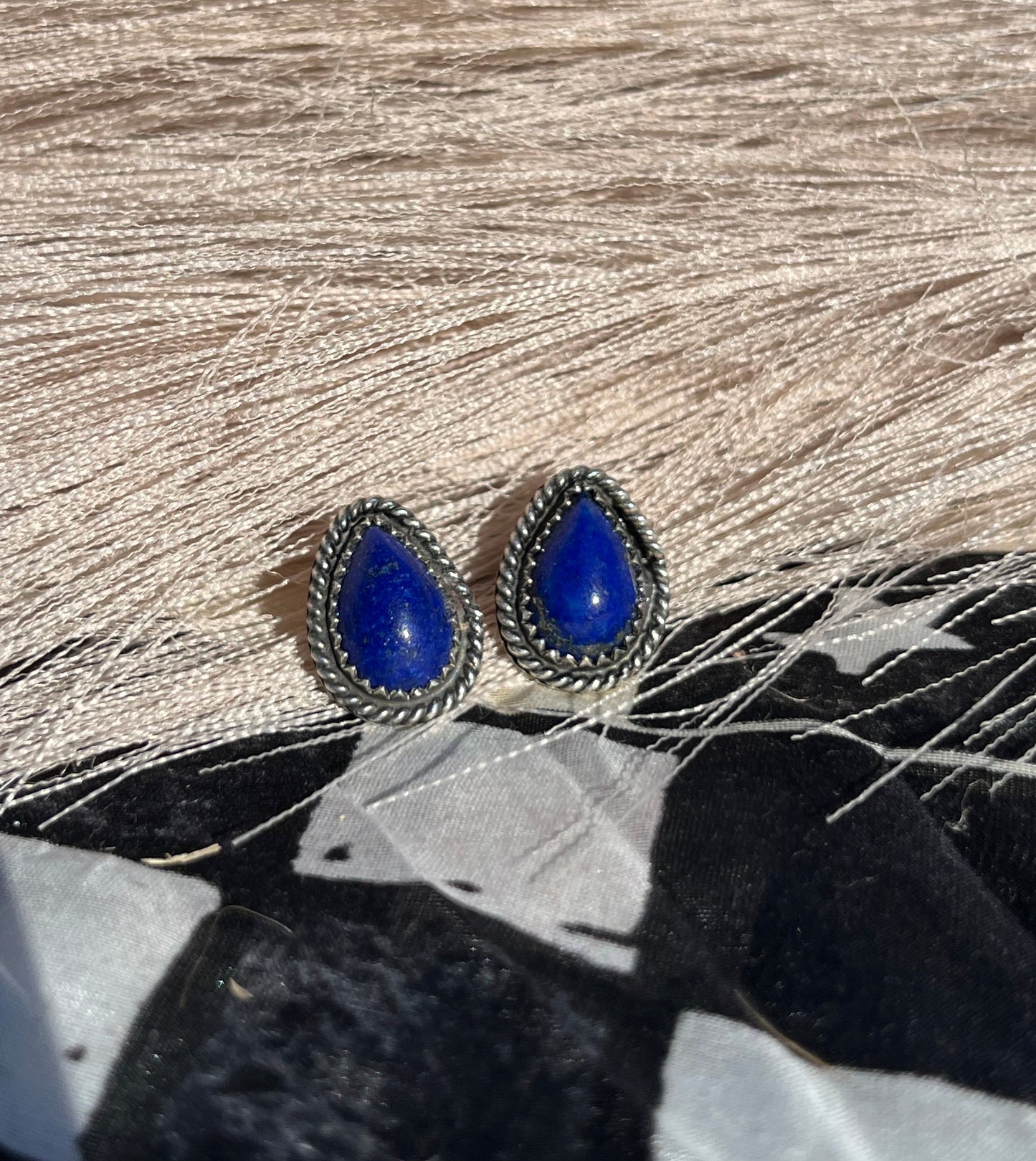 Lapis Lazuli Teardrop Studs